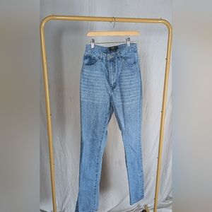 Icone Contemporary High Waist Split Hem Jeans